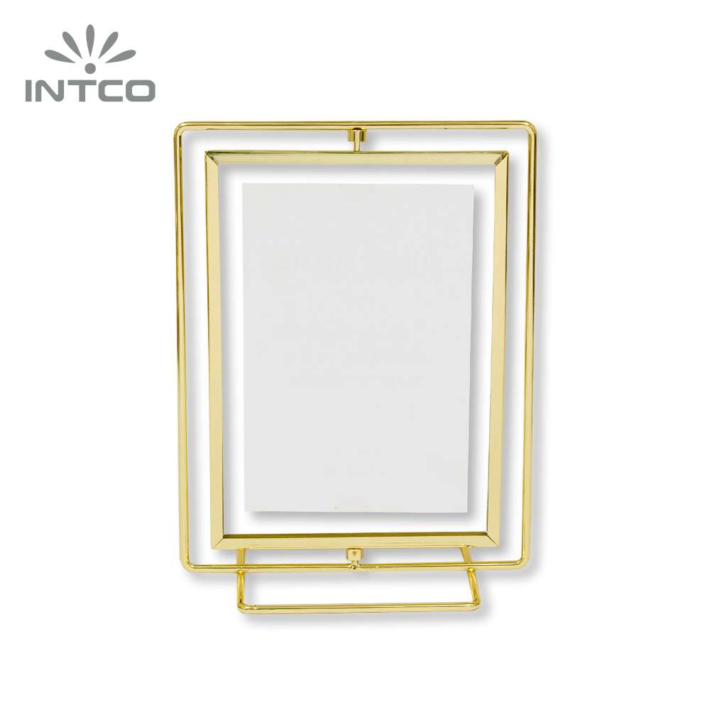 The backing of gold plated metal frame